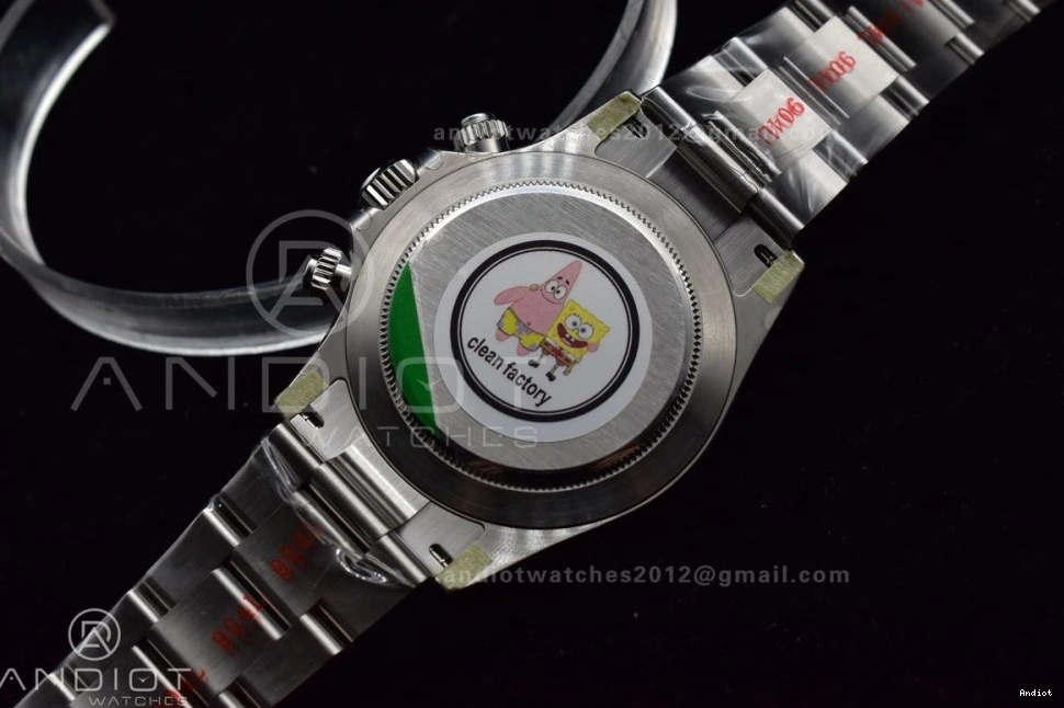 Daytona Dial Edition Clean SS Black 116520 SA4130 904L V2 and Bracelet Case 1:1 Best 0417